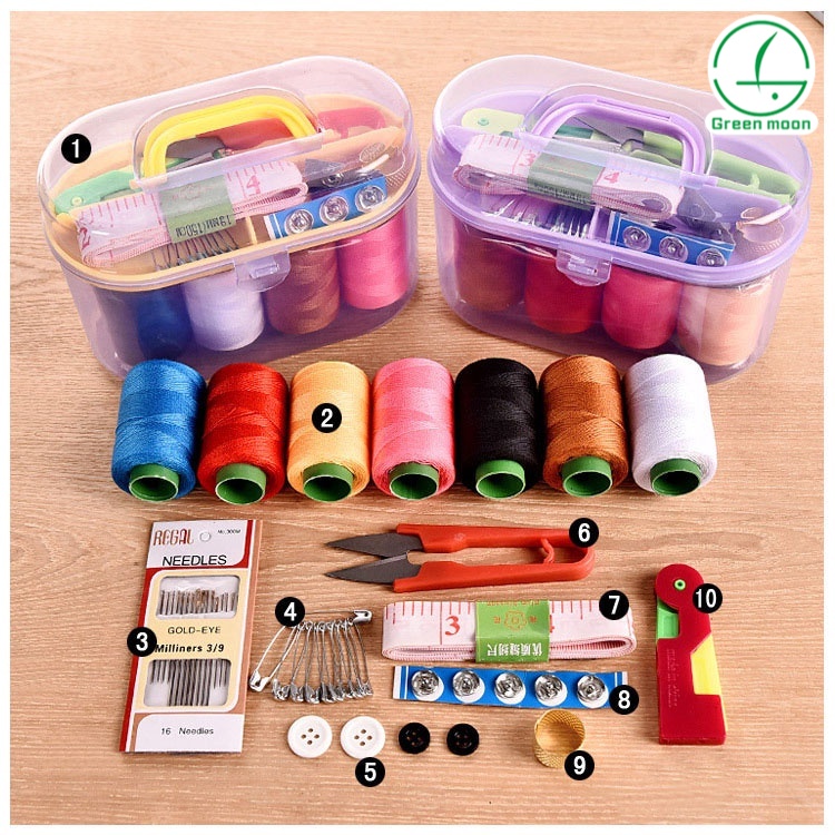 Singer Sewn Stow Sewing Basket Kit 10pcs-Zig Zag Print