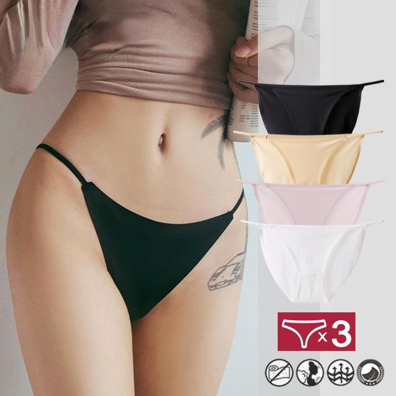 3PCS/Set G-string Seamless Panties Sexy Women's Underwear Female