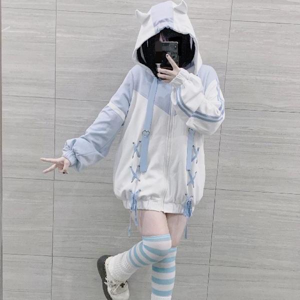 Kawaii oversized hoodie sale