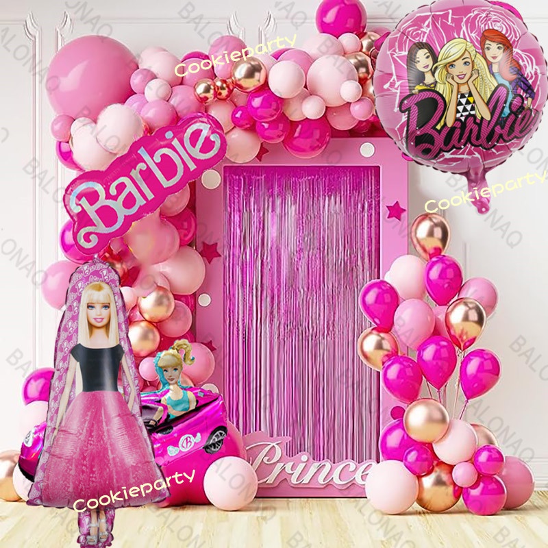 Barbie Birthday Balloon Bundle, Girls Birthday Party, Barbie Bday, Party  Decorations, Girls Party Decor, Barbie Party, Any Age 