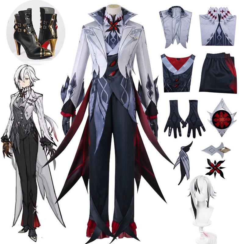 Halloween Carnival Suit Genshin Impact Arlecchino Cosplay Costume Outfits