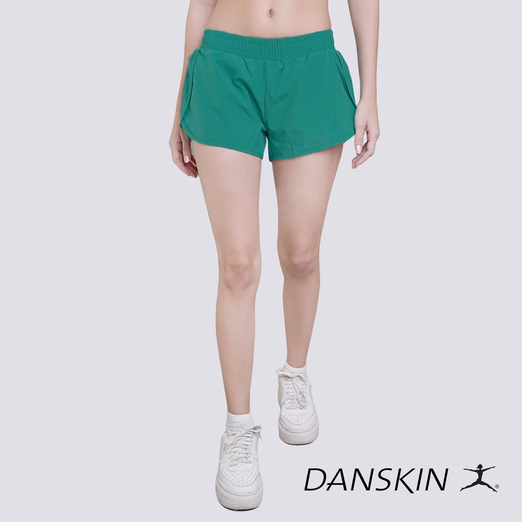 Buy Danskin Fit Curves Layered Shorts with Pocket Women Activewear