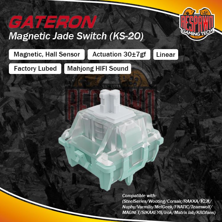 GATERON Magnetic Jade Switch KS-20 SMD RGB Linear DIY Customized Mechanical  Keyboard Hall Sensor Free Setting Pre Travel - AliExpress