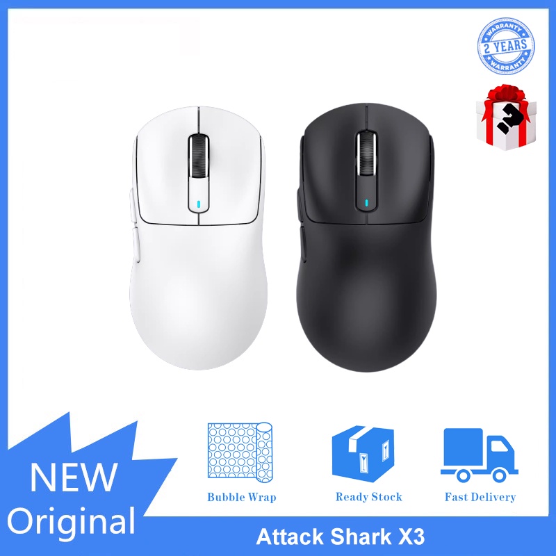 Attack Shark X6 PAW3395 Bluetooth Mouse Tri-Mode Connection Lightweight  Gaming Mouse With RGB Lighting Magnetic Charging Base - AliExpress