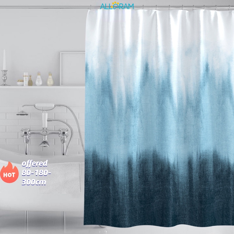 Alldram Yellow Shower Curtains for Bathroom Decor Set with Hooks