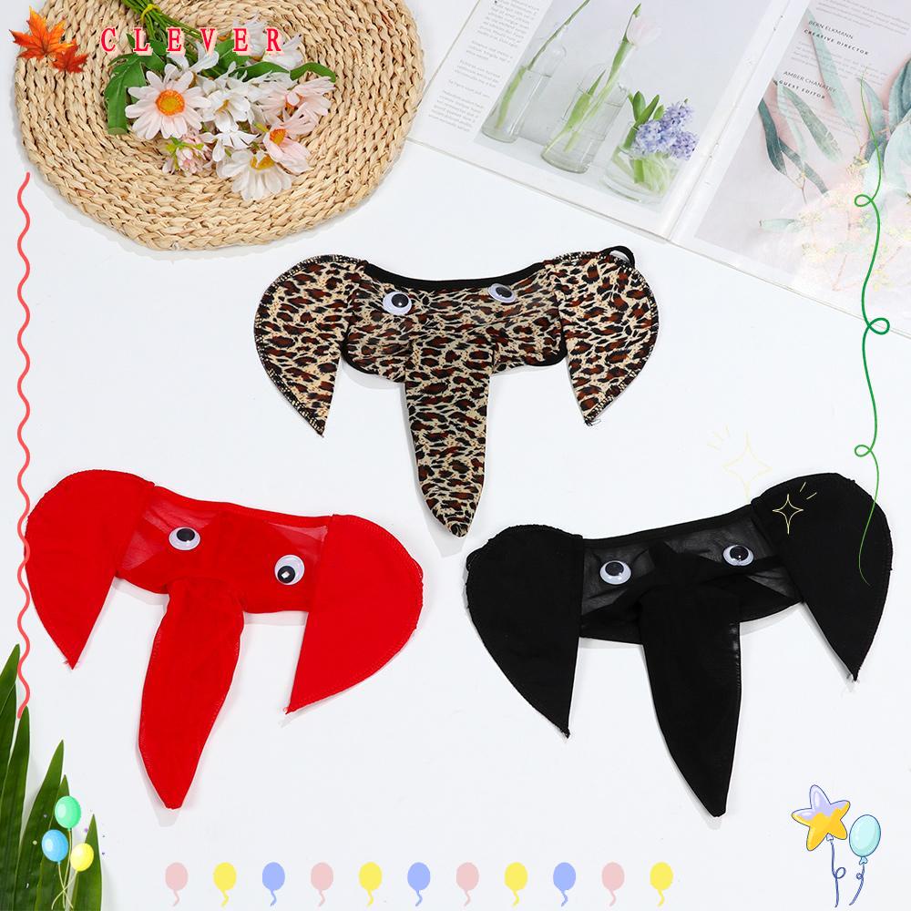 CLEVER Men's Sexy Elephant Lingerie G-string Male T-back Thongs Bulge Pouch  Underwear