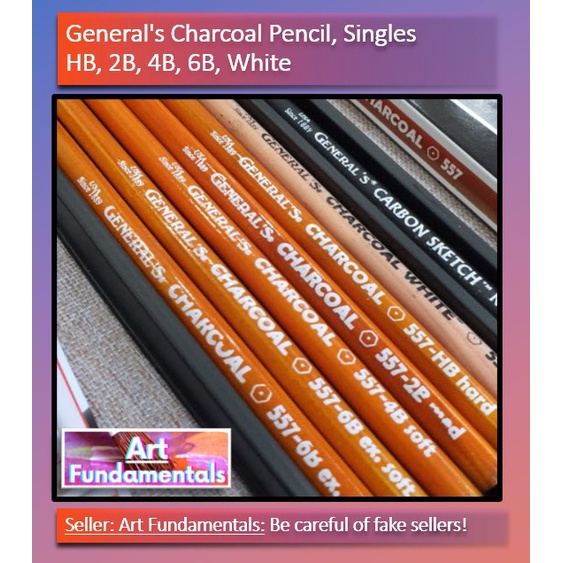 General's Charcoal Pencil 6b