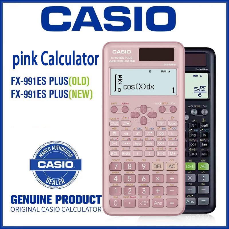 Original Casio Scientific Calculator pink FX 991ES Plus Calculator new multifunctional