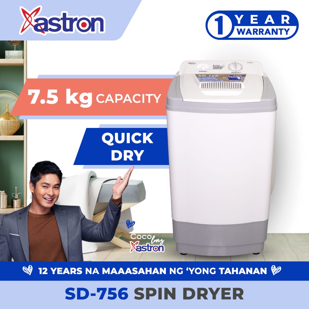 Astron washing deals machine with dryer