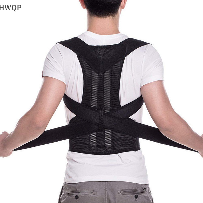 Unisex Fully Adjustable Posture Correction Shoulder Back Support Brace Belt  Band