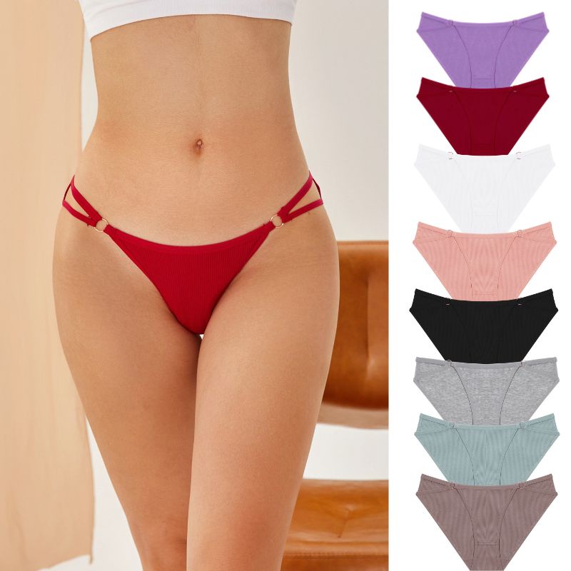 Cotton Panties For Women Waist Cross Design Sexy Underwear Intimates Lingerie  Female Panties Solid Color Briefs Soft Girls Panty