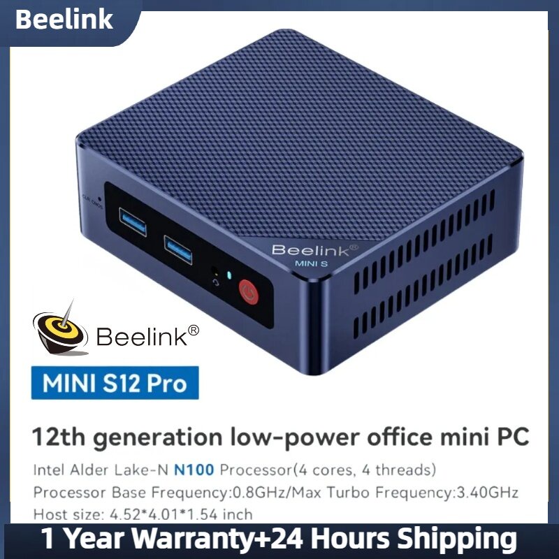 Beelink ミニＰＣ Intel N100 3.4G 16GB 500GB - Windowsデスクトップ