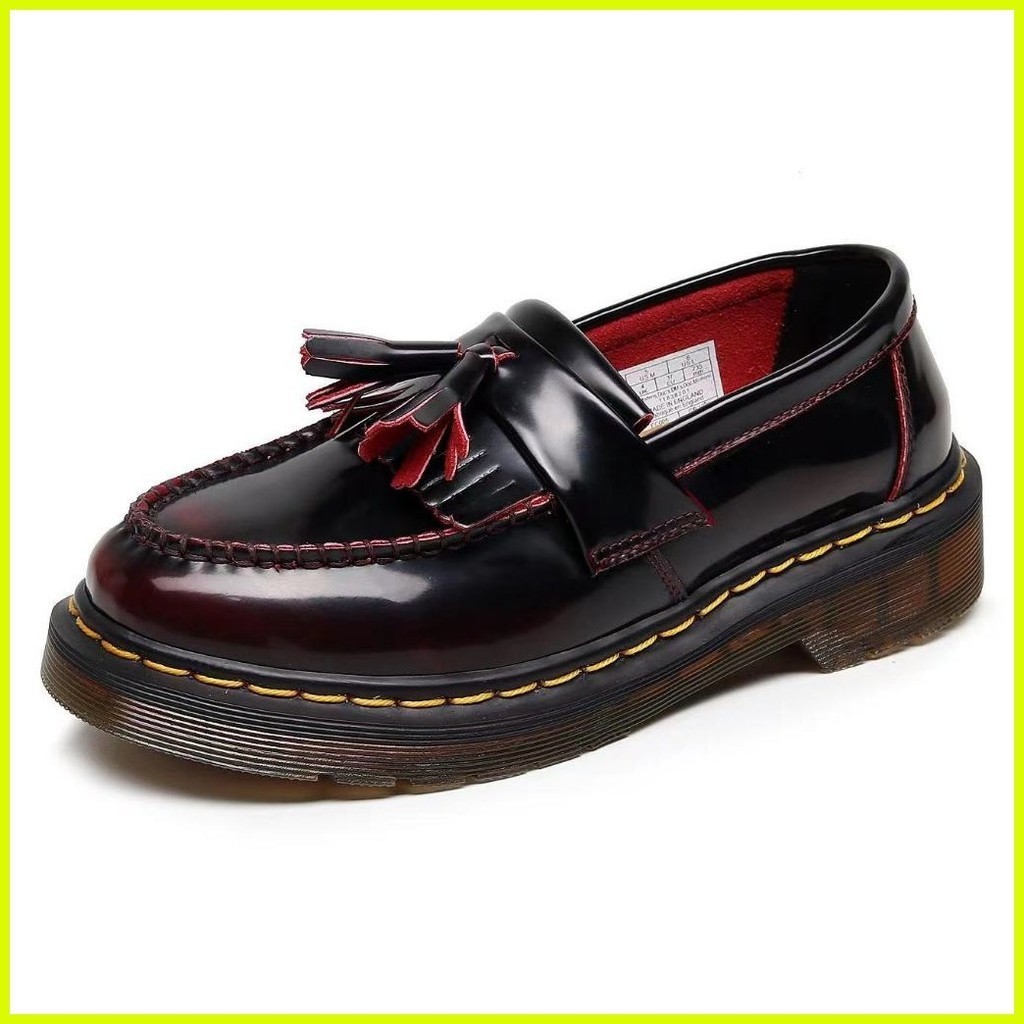Dr martens adrian tassel loafers in deep red sales