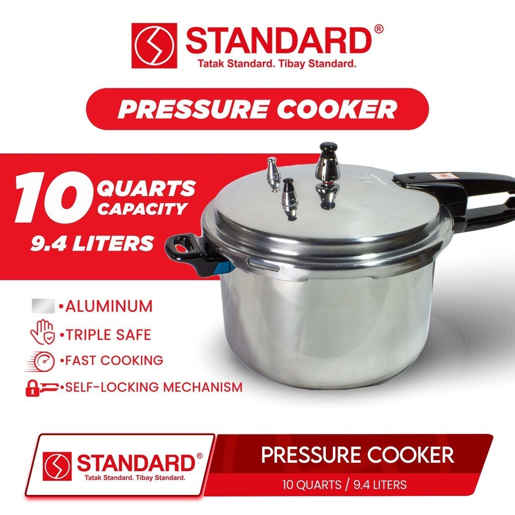 STANDARD Pressure Cooker 10 Quarts 9.4 Liters SPC 10QC Shopee