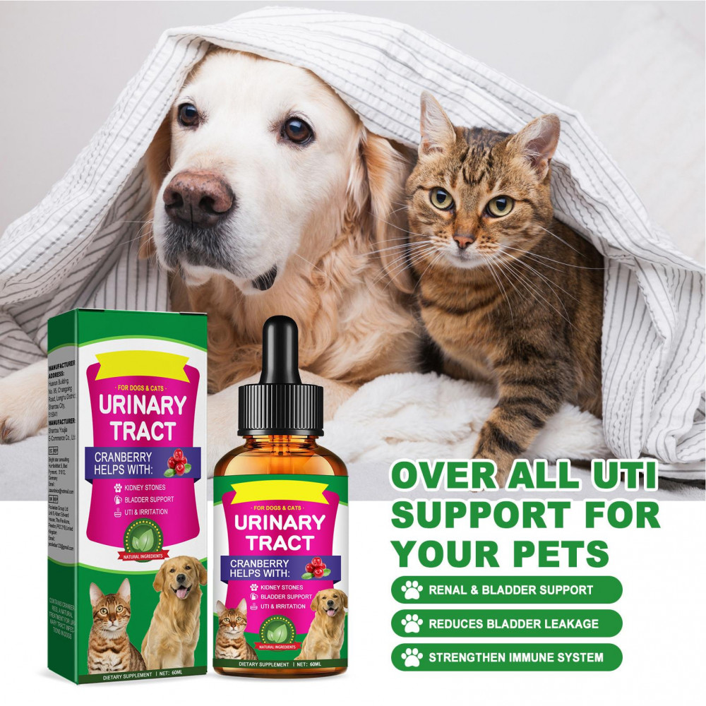 YL Pet UTI Treatment 60ml Powerful Cat Bladder Drops For Urinary Tract Care Multifunction Cranberry Dog Cat UTI Treatment Supplies Shopee Philippines