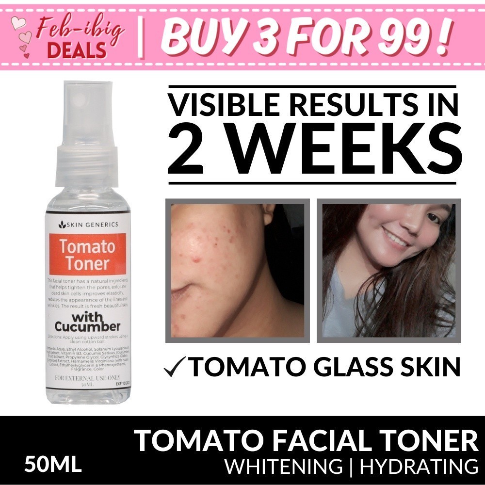 TOMATO WHITENING GLASS SKIN TONER Tomato Glass Skin Whitening