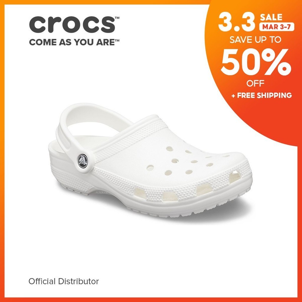 White crocs on sale hot sale