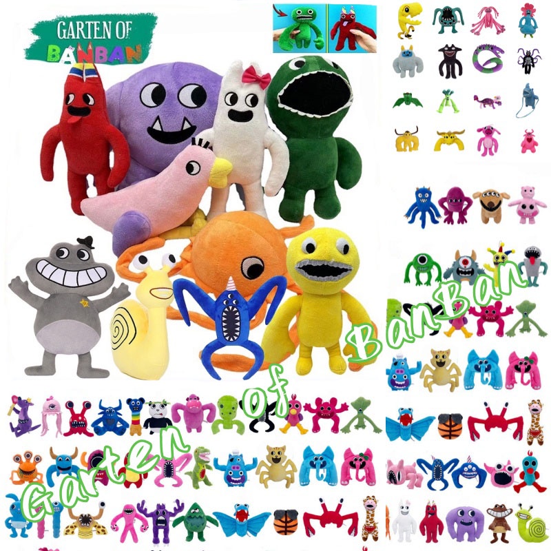 Rainbow Friends Plush Toy Game Character Banban Garten Doll Cartoon Gift  2for1