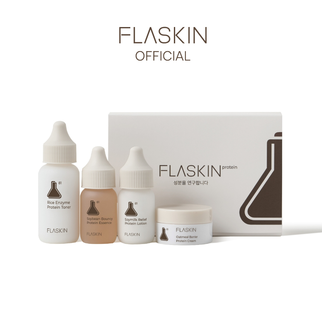 Miniature) FLASKIN 90-day Essential Protein Skincare Set | Shopee