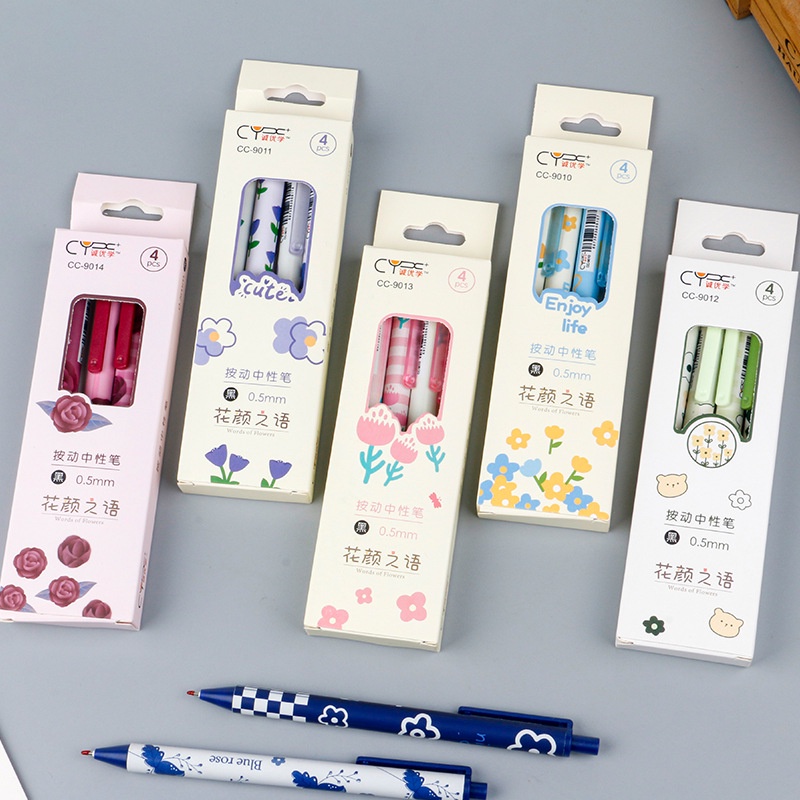 Fruity Aroma Colored Gel Pens for Note Taking, 4PCS Pastel Gel Pens Colored  Ink Quick Dry, Retractable Cute Pen Fine Point 0.5mm - AliExpress