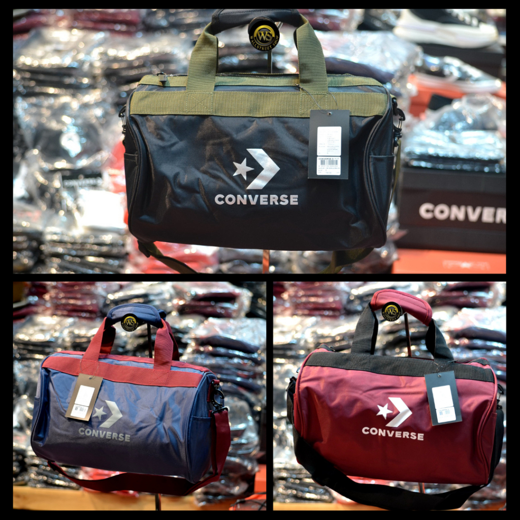 Authorized Retailer CONVERSE INFLATED ROLL DUFFLE BAG Sports 1261825A BK NY R 790 Genuine Product 1 Shopee Philippines
