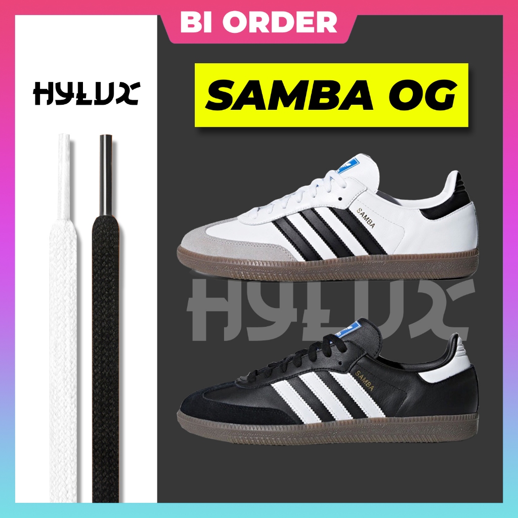 Premium replacement white and black Adidas Samba shoe laces Sports shoe laces Shopee Philippines